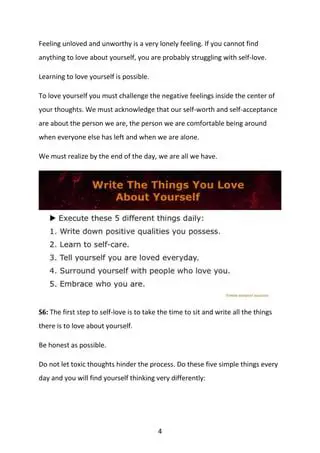 Feeling Unloved and Unworthy