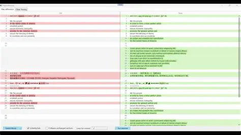 File Differences Detection