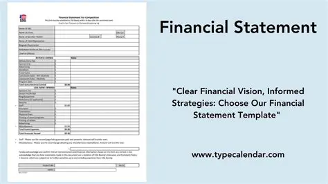 Financial Statement Example