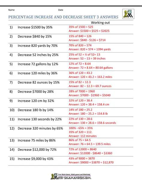 Finding a percentage increase