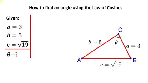 Finding Angle BAC using the Law of Cosines