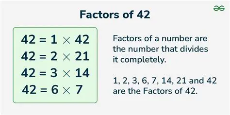 Finding Factor Pairs of 42