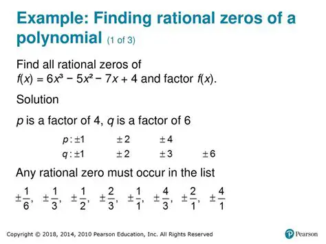 Finding Rational Zeros of a Polynomial