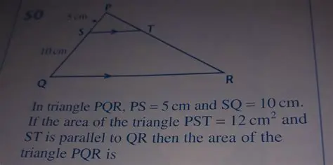 Finding the Area of Triangle PQR