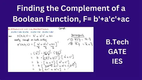 Finding the Complement of C