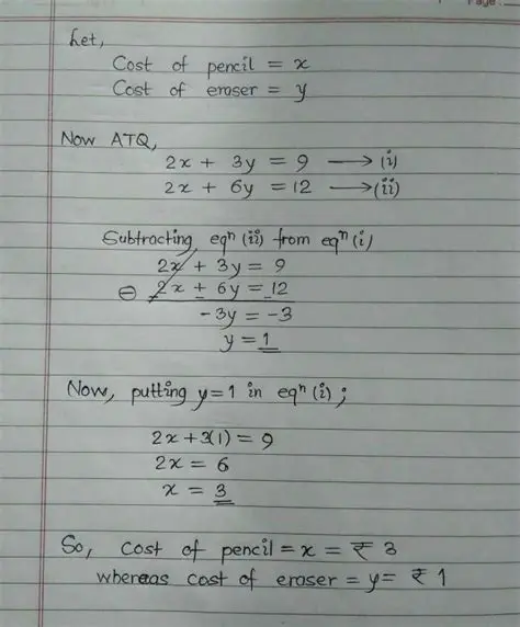 Finding the Cost of Each Pencil