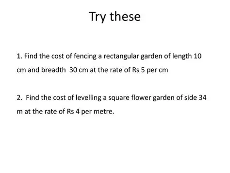 Finding the Cost of Fencing