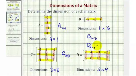 Finding the Dimension of a Matrix