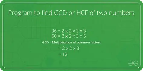Finding the GCD of two numbers