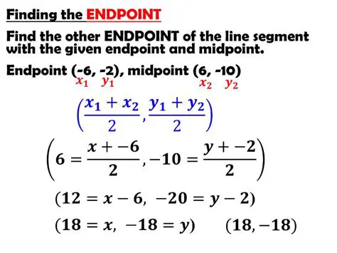 Finding the Midpoint of a Segment with Given Endpoints