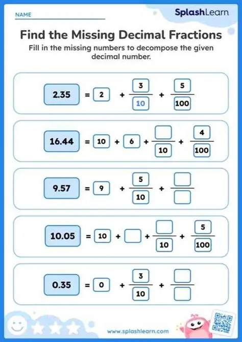 Finding the Missing Decimal Value