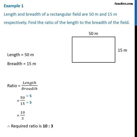 Finding the Ratio of Length to Breadth