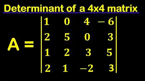 Finding the Value of a 4x4 Matrix