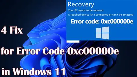 Fixing the Winload.efi Error Code 0xc00000e on Windows 10: A Comprehensive Guide