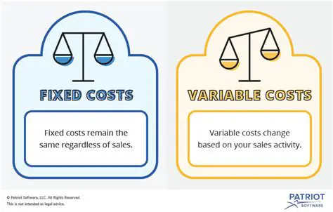 Fixed Costs and Variable Costs