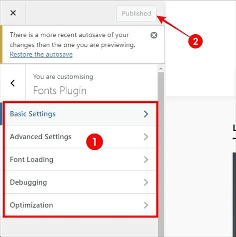 Font Customization Options