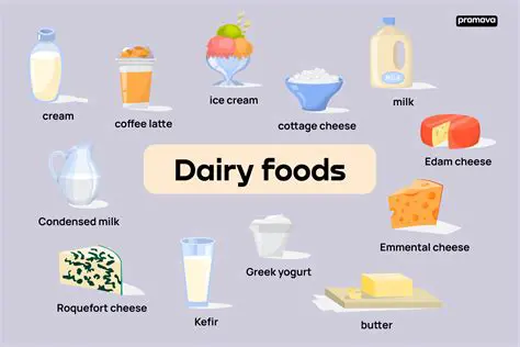 Foods that are Part of the Dairy Group