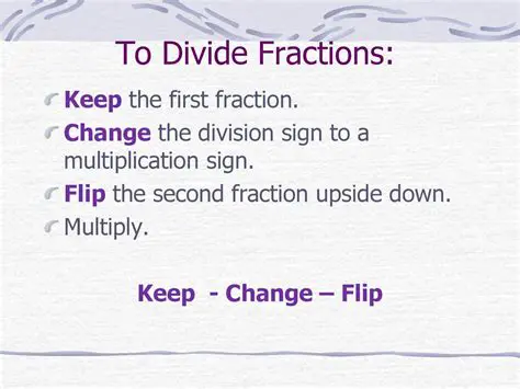Forgetting to change the division sign to a multiplication sign