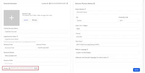 Form for Entering and Updating API Keys
