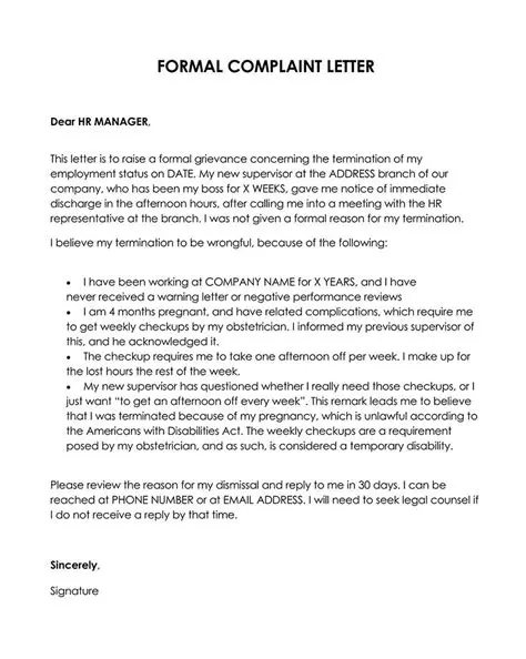 Formal Complaint Letter for Damaged Book Purchase