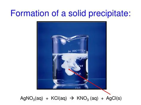 Formation of a solid precipitate