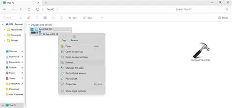 Formatting the destination