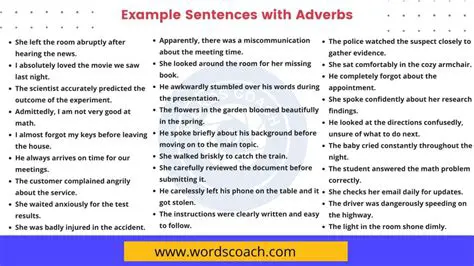 Forming Correct Sentences with Adverbs
