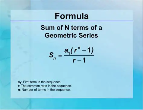 Formula for the Sum of n Terms