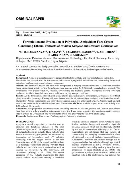 Formulation of Red Bean Ethanol Extract Cream
