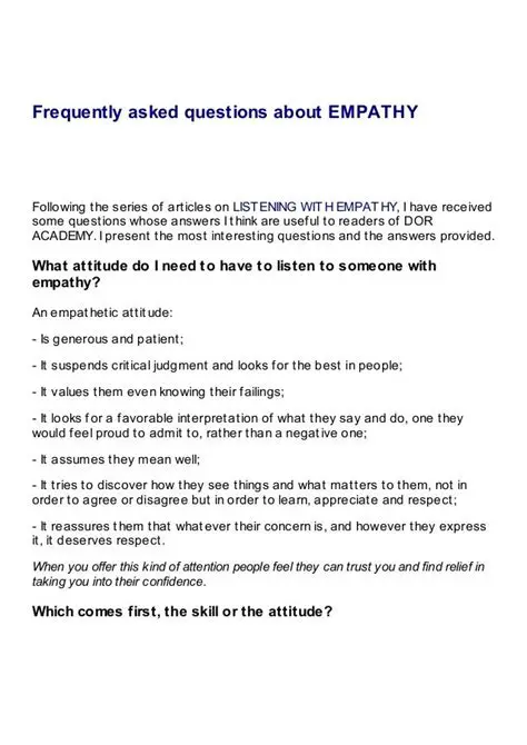 Frequently Asked Questions About Applied Empathy