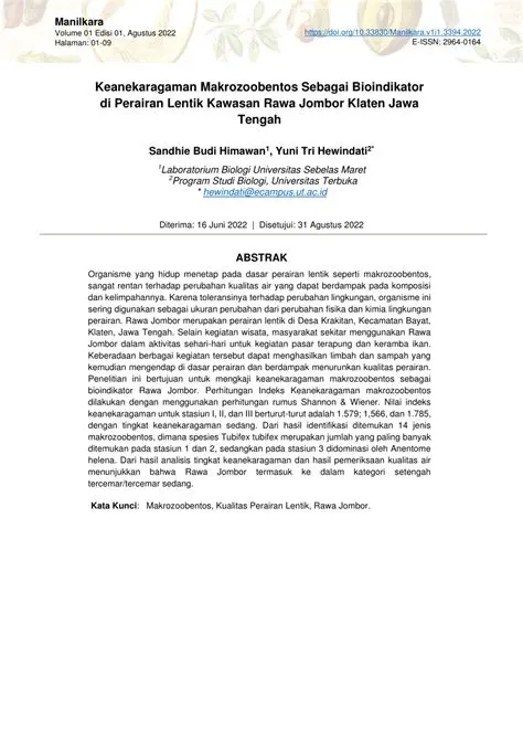 Frequently Asked Questions about Macrozoobentos Diversity in Sungai Bah Tongguran