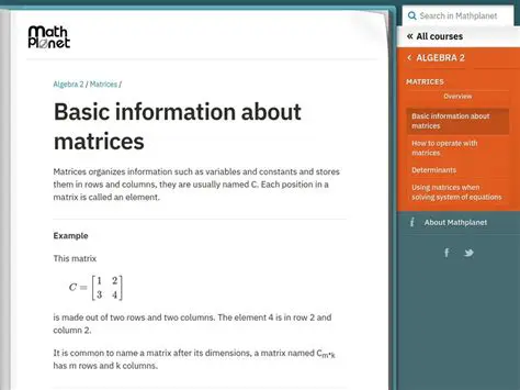 Frequently Asked Questions About Matrices