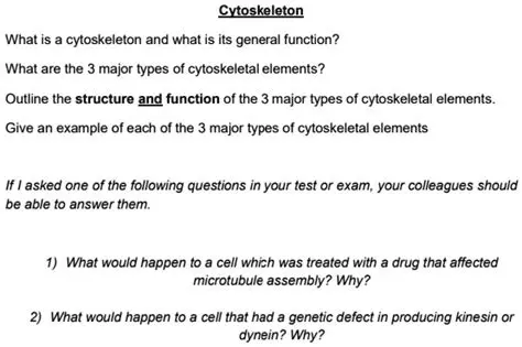 Frequently Asked Questions About the Cytoskeleton