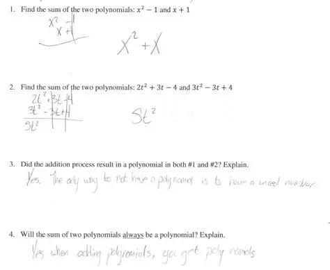 Frequently Asked Questions About the Sum of Two Polynomials