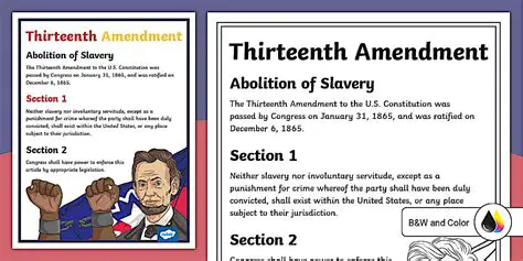 Frequently Asked Questions about the Thirteenth Amendment