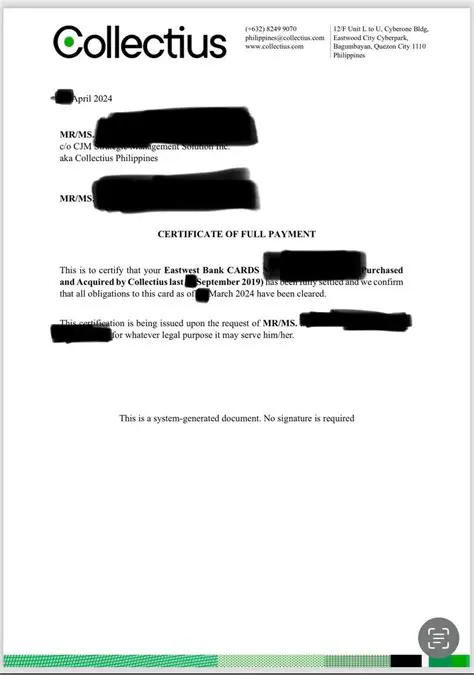 Full Payment of Share Capital