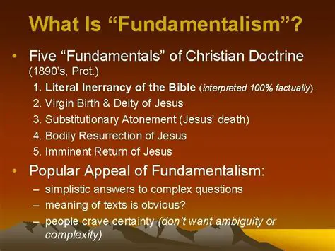Fundamentalism and the Bible