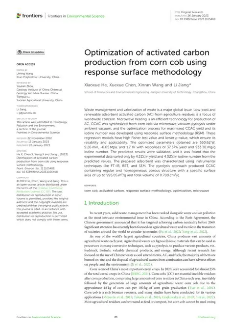 Further optimization of activated carbon production