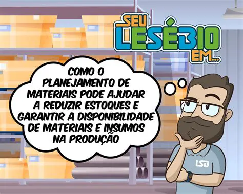 Garante a disponibilidade de materiais