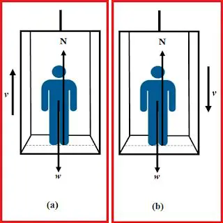 Gaya Normal pada Lift yang Bergerak