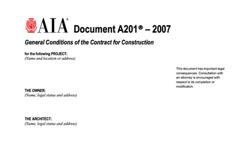 General Conditions A 201 L