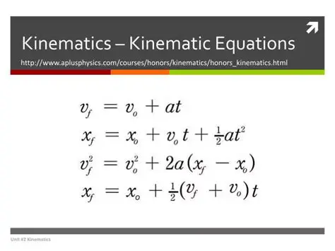 General Kinematic Equations