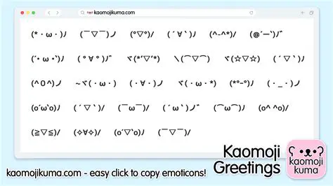 Generate different colored Japanese emoticons