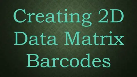 Generates 2D Data Matrix barcodes