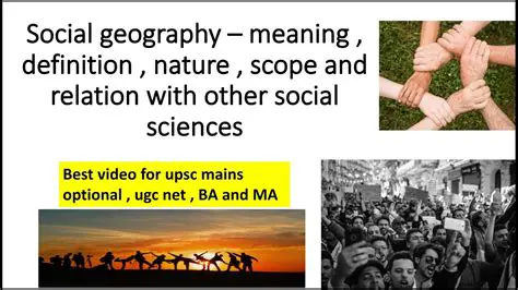 Geography and Social Groups