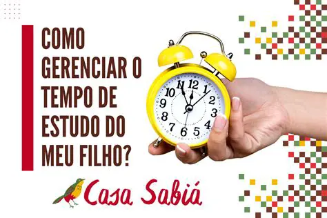 Gerencie o tempo de estudo