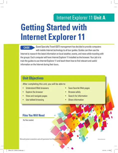 Getting Started with Internet Explorer