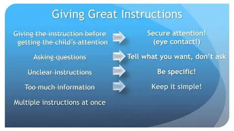 Give clear instructions to the patient