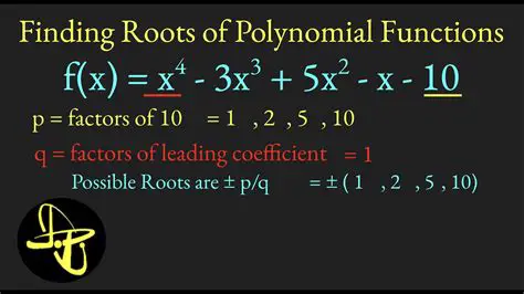 Given Roots and Possible Factors