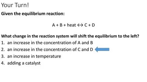 Given the Equilibrium Reaction